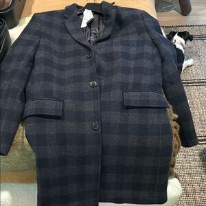 J. Crew Blue Pea Coat with Classic Style